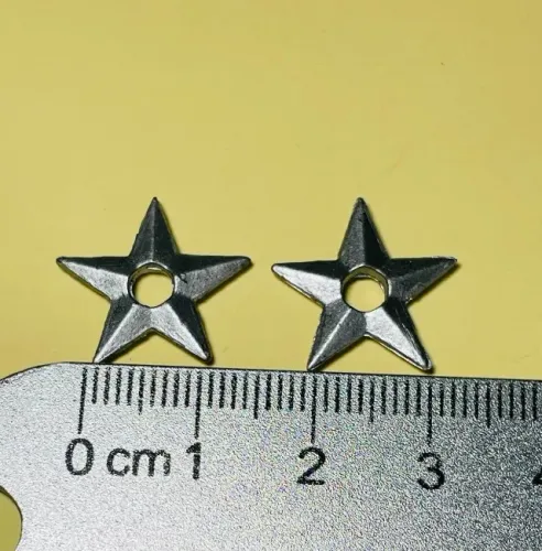 1 par de estrelas ninjas p/ bonecos / acessórios altura 15 milimietros (p/ DC McFarlane)