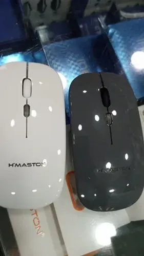 Mouse sem fio Recarregável com luz rgb hmaston