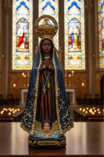 ESCULTURA NOSSA SENHORA APARECIDA 30 CM