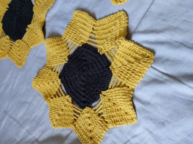 Jogo Americano de Crochê - Flor