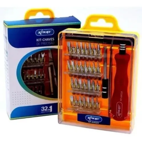 Kit Chaves Ferramentas 32 Peças Abrir Celular iPhone Android