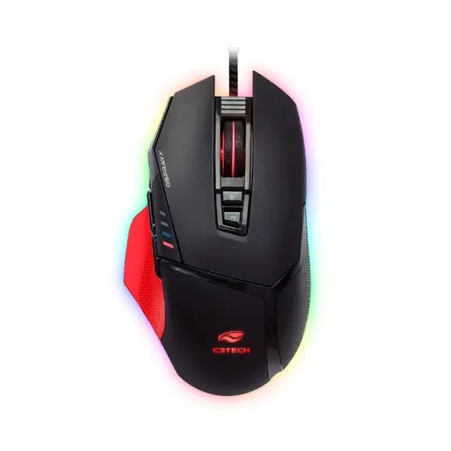 Mouse Gamer C3Tech Osprey MG-800BK Rgb 12.000DPI (6 Ajuste Velocidade) - WZetta