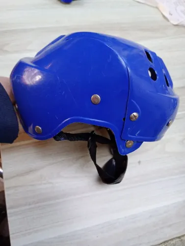 Capacete infantil bike skate de proteção azul