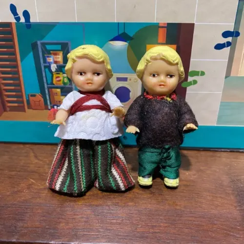 Bonequinhos alemão, anos 50/60, valor 40 reais!!