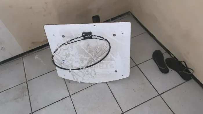 Cesta de basquete completa 