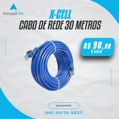 Cabo de rede 30 metros X-CELL