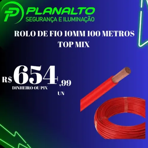 ROLO DE FIO 10MM 100 METROS VERMELHO TOP MIX