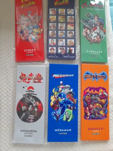 Placas de metal comemorativa - Jogos Capcom