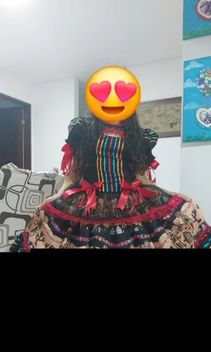 Vestido Junino Colorido