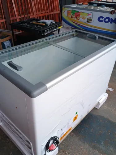 Freezer horizontal tampa de vidro 411 litros - Novo Somos Loja 