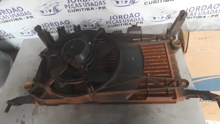Kit de radiador com ventoinha e defletor Celta sem ar condicionado ano 2011
