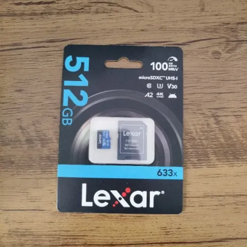 Cartão Micro SD Lexar 500 GB Classe 10