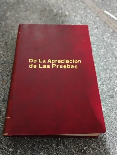 Livro 'De La Apreciacion de Las Pruebas'