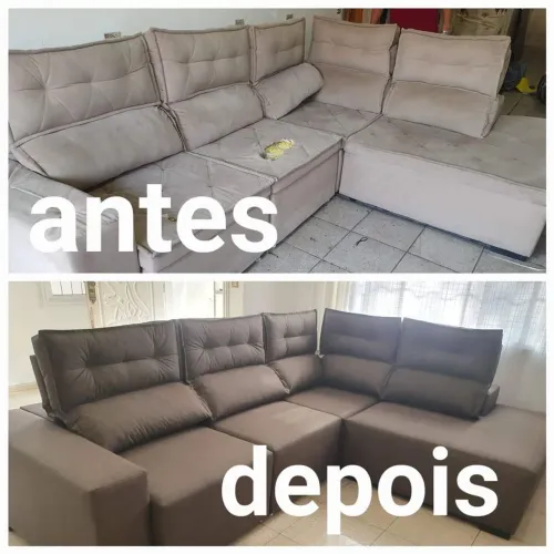 Reforma de sofá de canto Reforma e fabricação de sofa