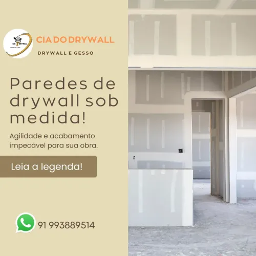 Paredes de drywall sob medida!