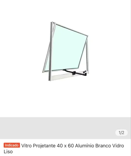 Vitro banheiro novo na caixa  projetante branco 40x60