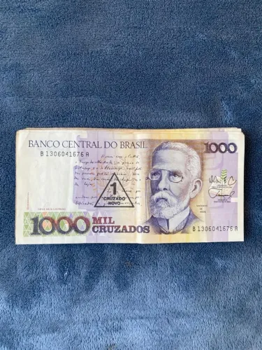15 cédulas 1000 Mil Cruzados Antiga Nota Cédula Do Brasil