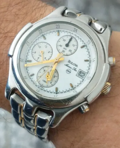 Relógio Bulova Marine Star Cronógrafo , raridade anos 90 