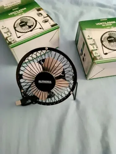 Ventilador de Mesa USB Alfacell - Novo
