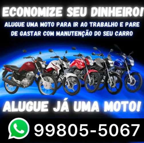 Aluguel de moto super barato 