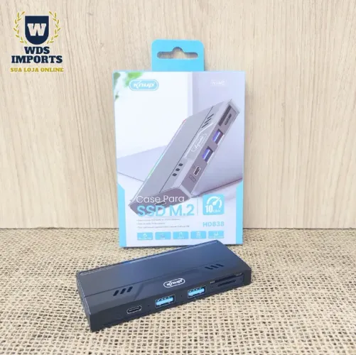 Case para Ssd M2 Nvme Com Usb 3.0 e Type C