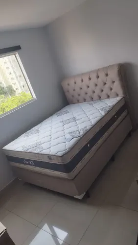 Cama Box com Cabeceira Estofada - Conforto e Elegância