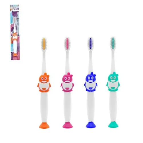 Escova Dental Infantil Macia Com Protetor