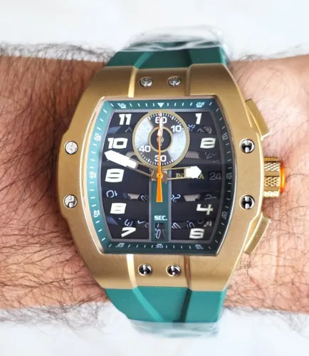Relógio Invicta Racing 47373 Dourado/Bronze e Verde zerado!