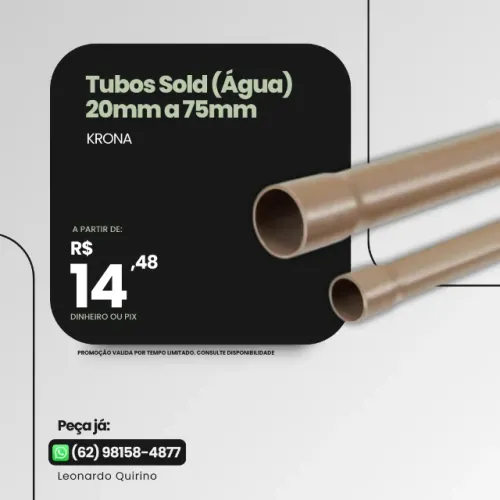 Tubo Soldável para Água - Krona - Diversos Tamanhos