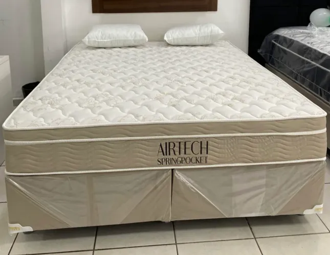 Cama queen molas ensacadas completa