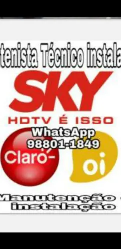 Técnico sky claro oi PARABÓLICA Digital