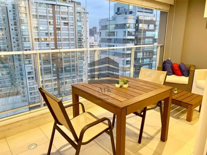 Apartamento mobiliado para locação, com 50m², 1 quarto, 1 vaga livre, na Consolação, SÃO P