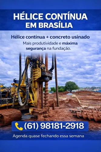 Hélice continua e escavada convencional