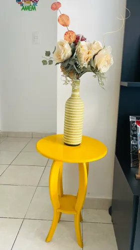 Kit Jarro + Banqueta + Brinde flores artificiais 