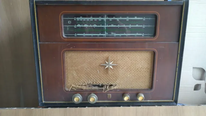 Radio Vitrola Philips HR 528-A, toca-discos vinil década 30/40