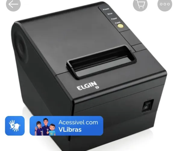 Máquina de cupom fiscal e leitor