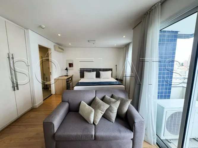 Apartamento totalmente mobiliado no Centro de São Paulo.