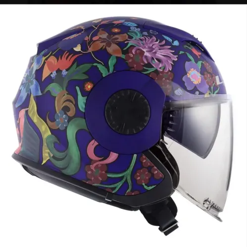 Capacete Feminino Aberto Ls2 Verso Of570 Flora Brasil Fosco Tamanho do capacete 58