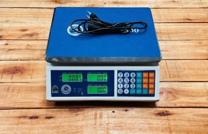 Balança digital 40 kg com bateria recarregável<br>- Visor duplo para fácil leitura