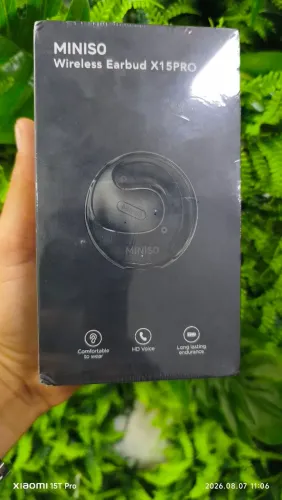 Vende novo lacrado Fone de Ouvido Miniso X15 Pro Sem Fio Bluetooth Preto