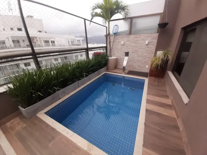 Linda cobertura finamente decorado mobiliada com 4 quartos piscina área gourmet Recreio Pa