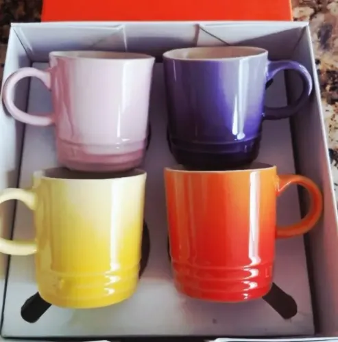 Caixa Xícaras Multicores Café Espresso Le Creuset