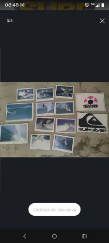 Figurinhas álbum surf 1987