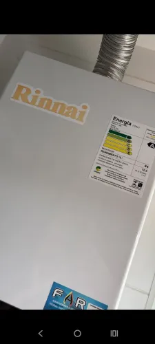Aquecedor a gás 15 litros Rinnai