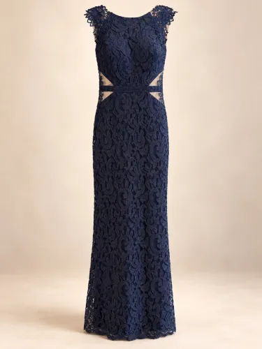 Vestido azul marinho P