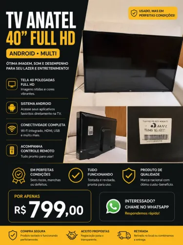 TV ANATEL 40? FULL HD