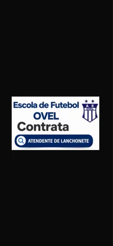 Atendente de lanchonete escola 