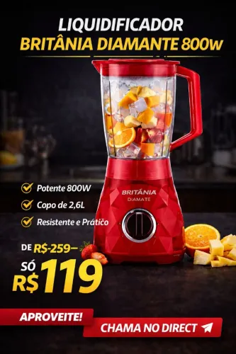 Liquidificador Britânia Diamante 800W