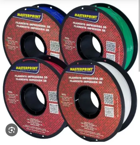 Filamento Masterprint Pla e Petg para impressora 3d