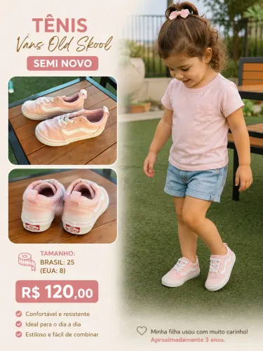 Tênis Vans Rosa Original 